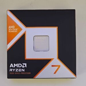 AMD Ryzen 7 7800X3D Processor Box with Black and White Design